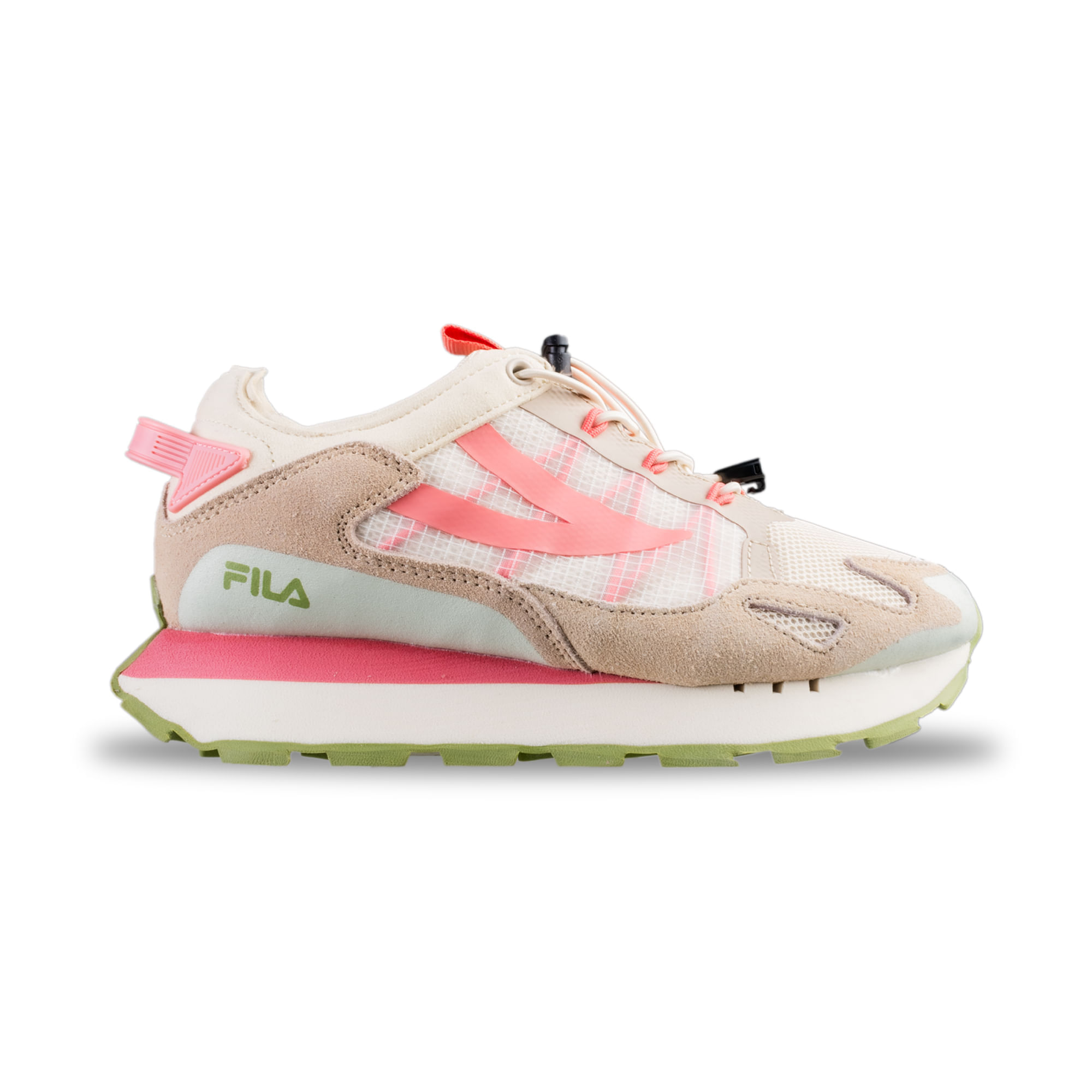 Fila Disruptor Mujer Zapatos Fila Blancos Con Rosado Imagen