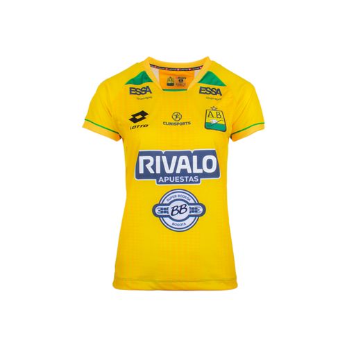 Camiseta Lotto Mujer Atlético Bucaramanga Local con patrocinios 2025