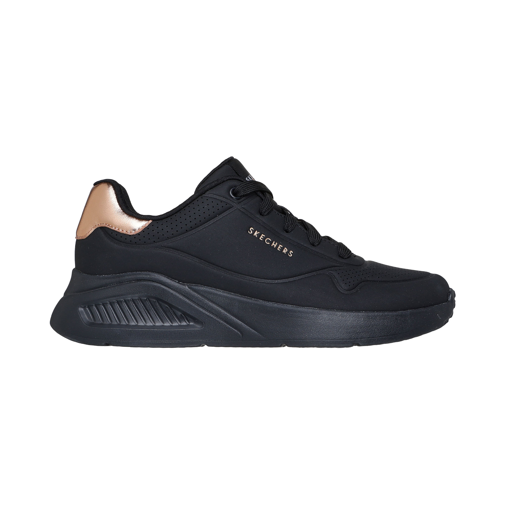 Tenis Uno Branchos Tenis Mujer Skechers Skechers Tenis Uno Mujer Negro