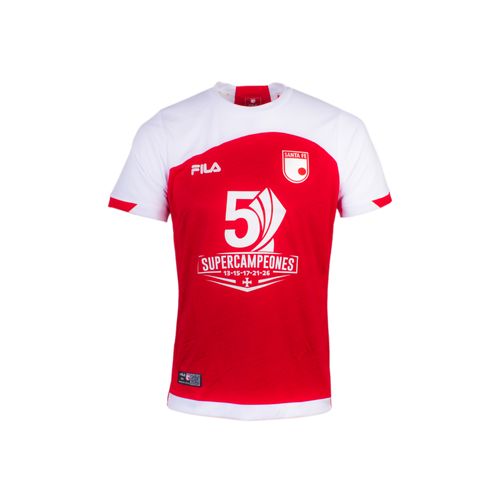 Camiseta Hombre Fila Santa Fe Campeon Super Liga 2026.